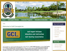 Tablet Screenshot of golfconceptsinc.com